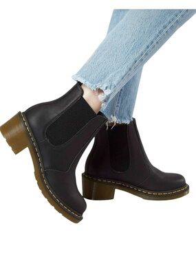 Dr. Martens Cadence Black Leather Chelsea Boots Size 9
